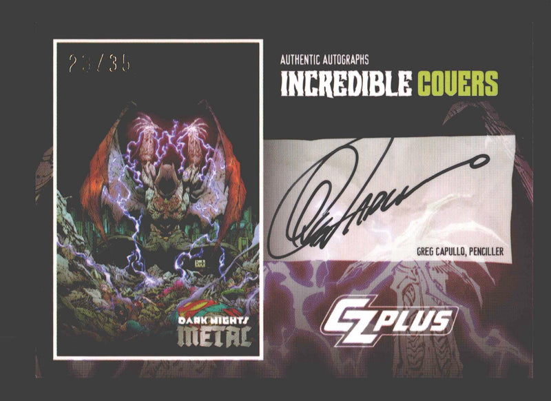 2024 CZX Dark Nights Metal Autograph Card Greg Capullo DNM3-GC - TvMovieCards.com