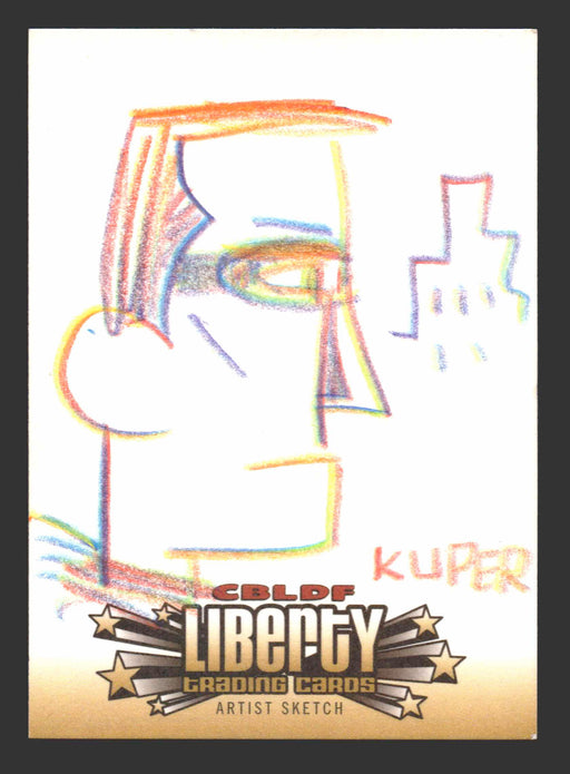 2011 Cryptozoic CBLDF Liberty Artist Sketch Card by Peter Kuper   - TvMovieCards.com