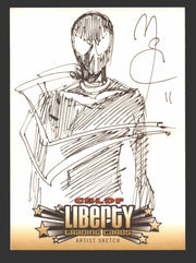 2011 CBLDF Comic Book Legal Defense Fund Liberty Artist Sketch Trading Card - TvMovieCards.com
