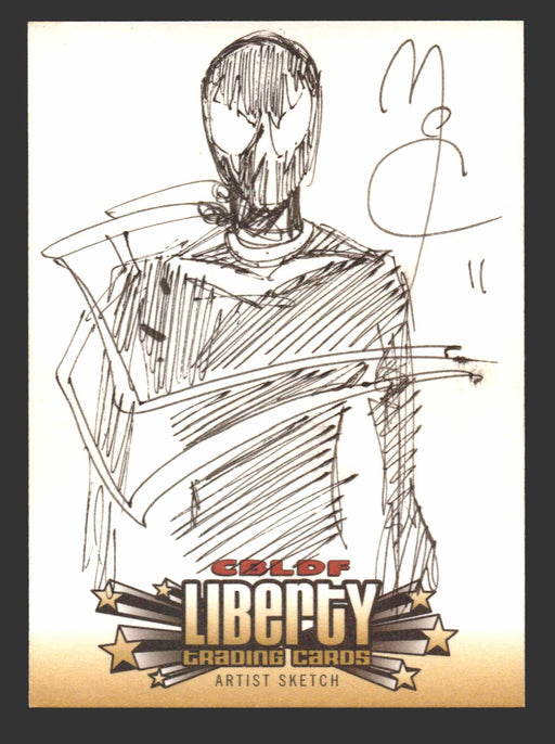 2011 CBLDF Comic Book Legal Defense Fund Liberty Artist Sketch Trading Card - TvMovieCards.com