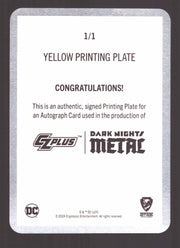 2024 CZX Dark Nights Metal Printing Plate Autograph Card Greg Capullo DNM5-GC - TvMovieCards.com