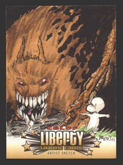 2011 Cryptozoic CBLDF Liberty Artist Sketch Trading Card by Babisu Kourtis - TvMovieCards.com