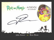 2019 Rick and Morty Season 2 JK-BB John Kassir as Blim Blam Autograph Card   - TvMovieCards.com