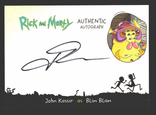 2019 Rick and Morty Season 2 JK-BB John Kassir as Blim Blam Autograph Card   - TvMovieCards.com