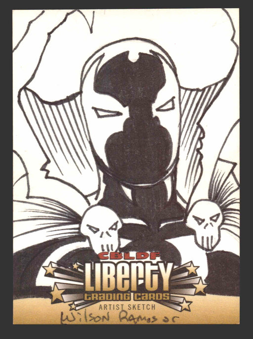2011 Cryptozoic CBLDF Liberty Artist Sketch Card by Wilson Ramos Jr - TvMovieCards.com