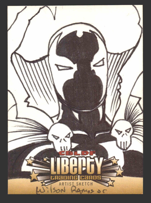 2011 Cryptozoic CBLDF Liberty Artist Sketch Card by Wilson Ramos Jr - TvMovieCards.com
