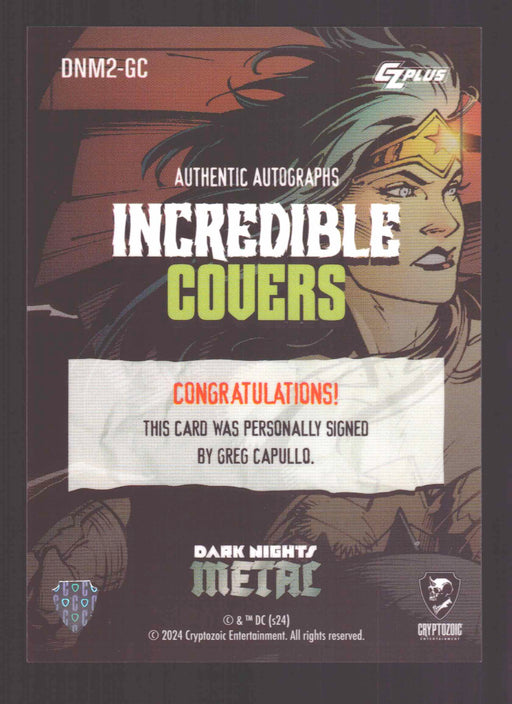 2024 CZX Dark Nights Metal Autograph Card Greg Capullo DNM2-GC - TvMovieCards.com