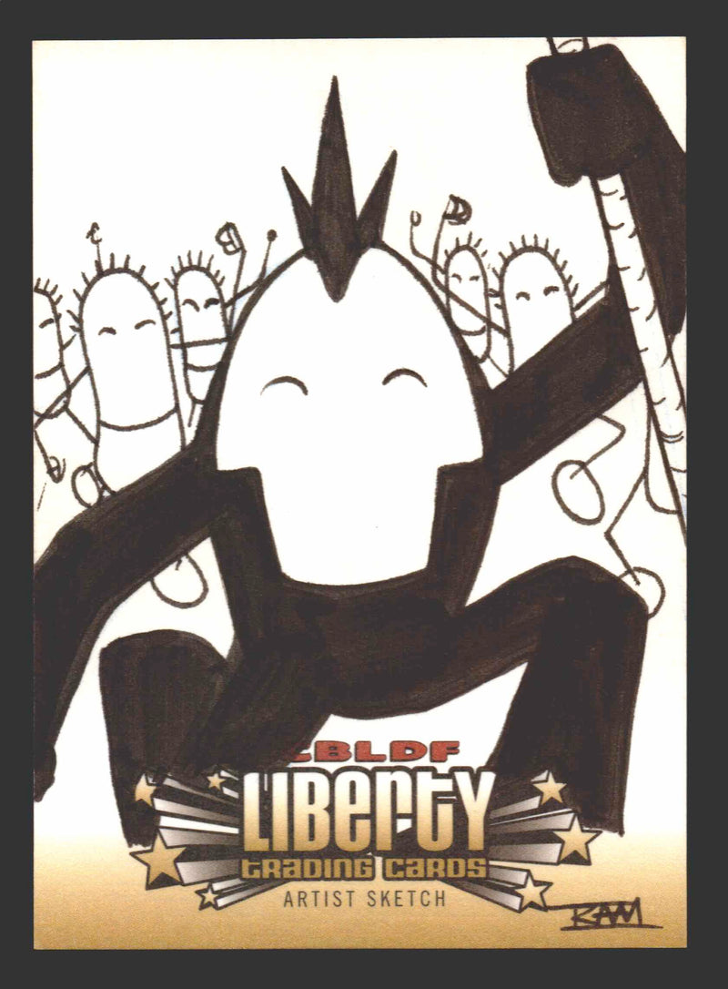 2011 CBLDF Comic Book Legal Defense Fund Liberty Artist Sketch Trading Card   - TvMovieCards.com