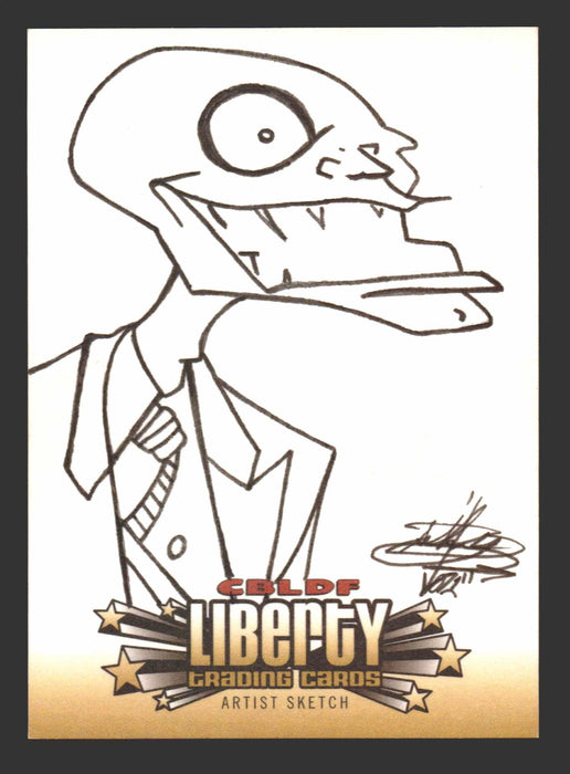 2011 CBLDF Comic Book Legal Defense Fund Liberty Artist Sketch Trading Card   - TvMovieCards.com