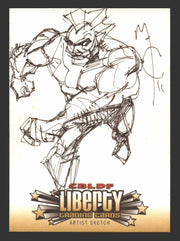 2011 CBLDF Comic Book Legal Defense Fund Liberty Artist Sketch Trading Card - TvMovieCards.com
