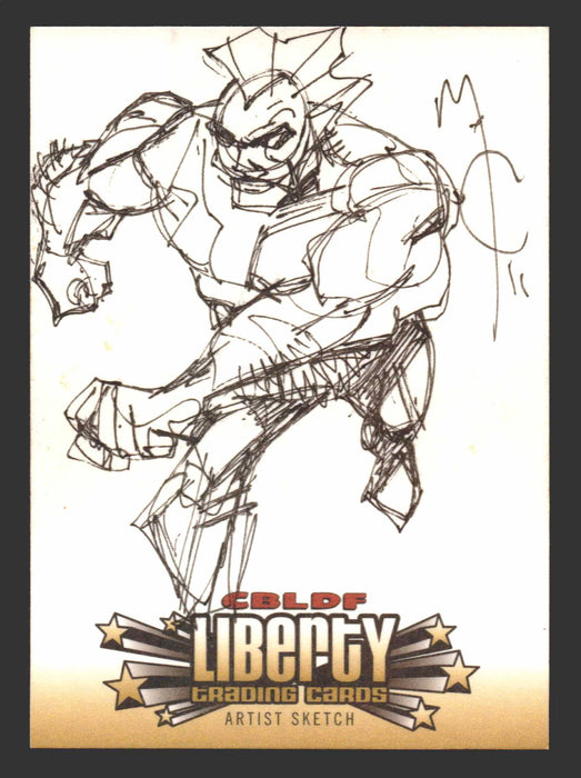 2011 CBLDF Comic Book Legal Defense Fund Liberty Artist Sketch Trading Card - TvMovieCards.com