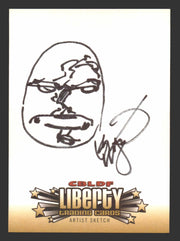 2011 Cryptozoic CBLDF Liberty Artist Sketch Card by Erik Larson - TvMovieCards.com