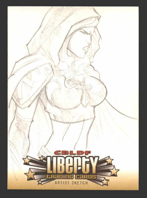 2011 CBLDF Comic Book Legal Defense Fund Liberty Artist Sketch Trading Card - TvMovieCards.com