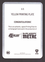 2024 CZX Dark Nights Metal Printing Plate Autograph Card Jonathan Glapion DNM1-J - TvMovieCards.com