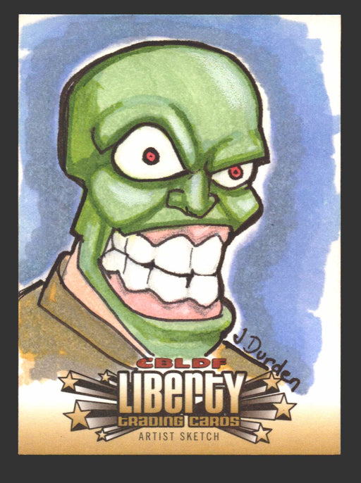 2011 Cryptozoic CBLDF Liberty Artist Sketch Trading Card by Jason Durden - TvMovieCards.com