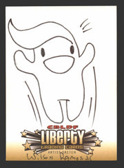 2011 Cryptozoic CBLDF Liberty Artist Sketch Card by Wilson Ramos Jr   - TvMovieCards.com
