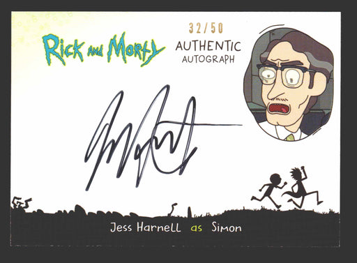 2019 Rick and Morty Season 2 JH-S Jess Harnell as Simon Autograph Card   - TvMovieCards.com