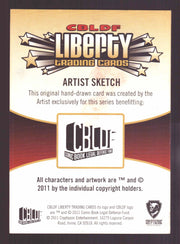 2011 CBLDF Comic Book Legal Defense Fund Liberty Artist Sketch Trading Card   - TvMovieCards.com