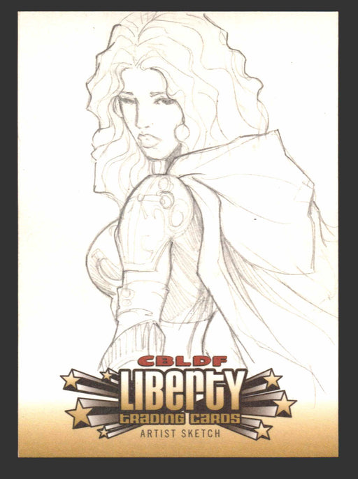 2011 CBLDF Comic Book Legal Defense Fund Liberty Artist Sketch Trading Card - TvMovieCards.com