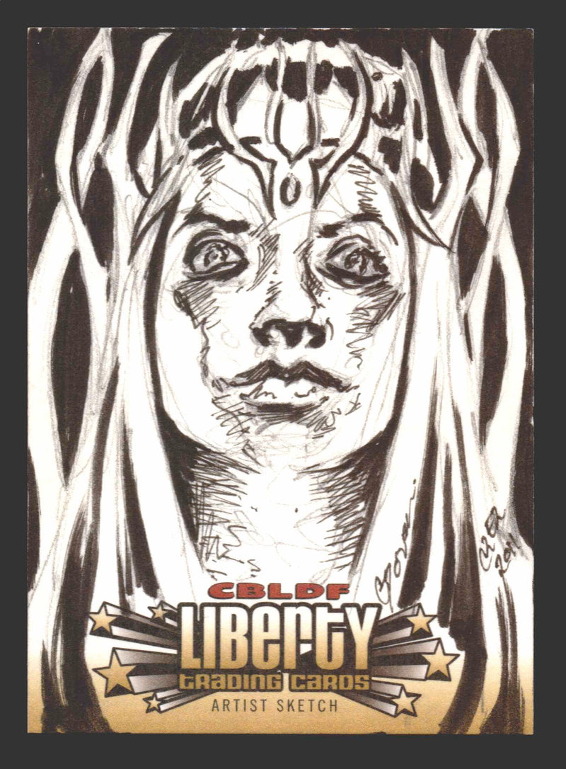 2011 CBLDF Comic Book Legal Defense Fund Liberty Artist Sketch Trading Card   - TvMovieCards.com