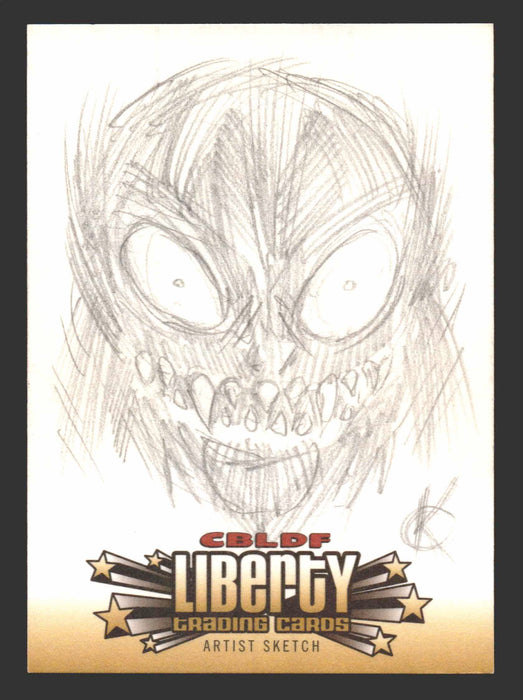 2011 CBLDF Comic Book Legal Defense Fund Liberty Artist Sketch Trading Card - TvMovieCards.com