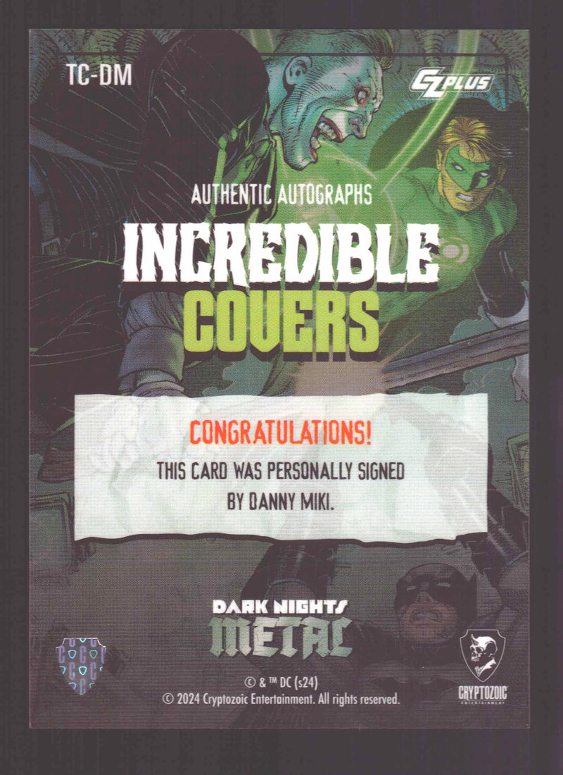 2024 CZX Dark Nights Metal Autograph Card Danny Miki TC-DM - TvMovieCards.com