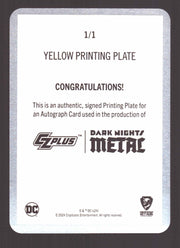 2024 CZX Dark Nights Metal Printing Plate Autograph Card Jonathan Glapion DNM3-J - TvMovieCards.com