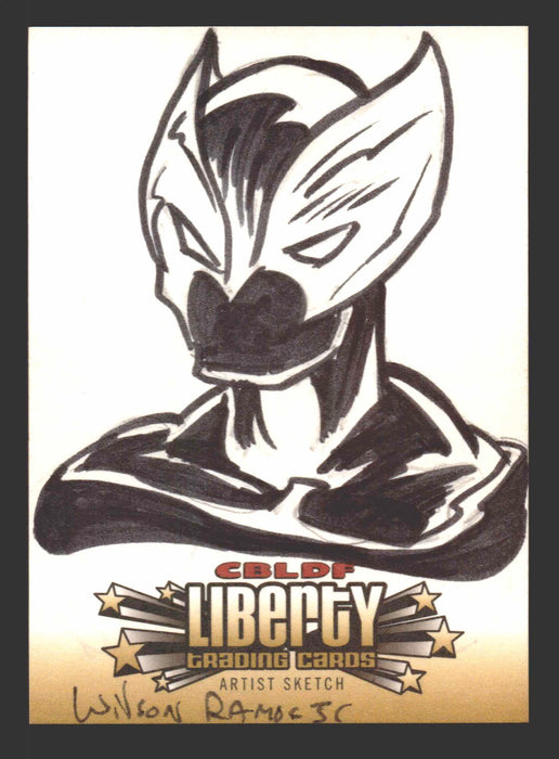 2011 CBLDF Liberty Artist Sketch Trading Card by Wilson Ramos Jr   - TvMovieCards.com