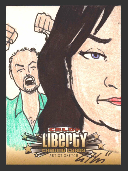 2011 CBLDF Comic Book Legal Defense Fund Liberty Artist Sketch Trading Card - TvMovieCards.com