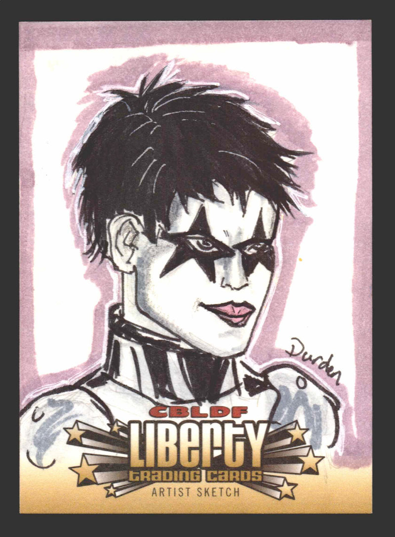 2011 Cryptozoic CBLDF Liberty Artist Sketch Trading Card by Jason Durden   - TvMovieCards.com