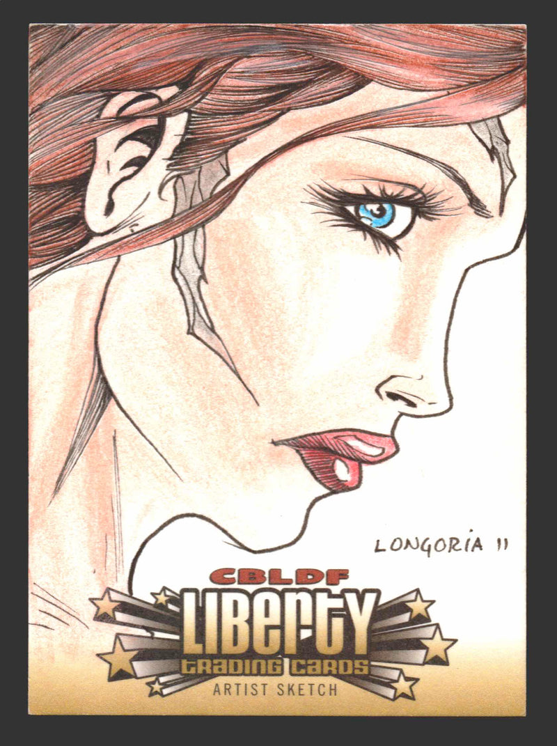 2011 Cryptozoic CBLDF Liberty Artist Sketch Card by Ozzy Longoria - TvMovieCards.com