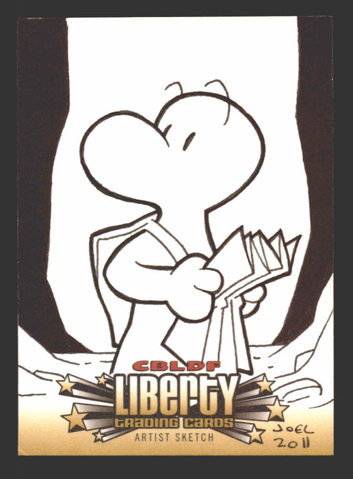 2011 Cryptozoic CBLDF Liberty Artist Sketch Card by Joel Carroll   - TvMovieCards.com