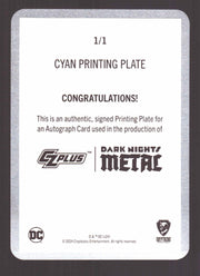 2024 CZX Dark Nights Metal Printing Plate Autograph Card Jonathan Glapion DNM5-J - TvMovieCards.com