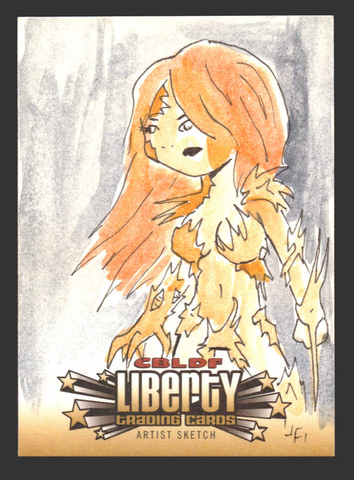 2011 Cryptozoic CBLDF Liberty Artist Sketch Card by Jerry Fleming   - TvMovieCards.com