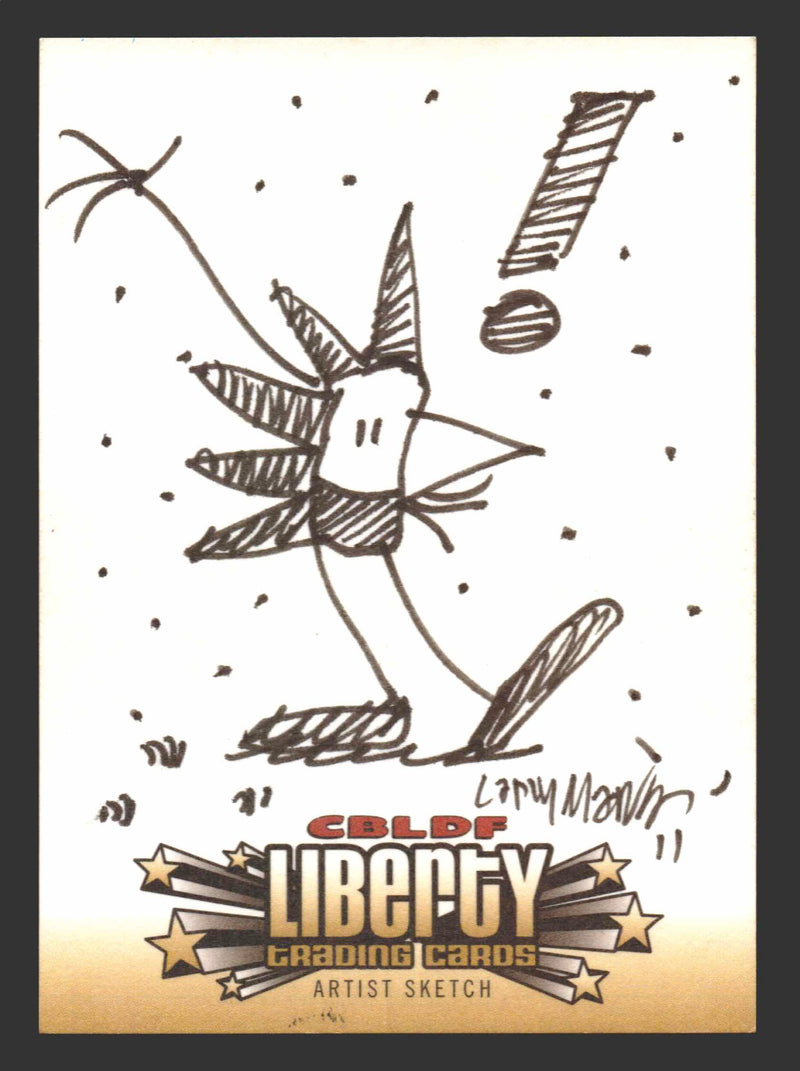 2011 Cryptozoic CBLDF Liberty Artist Sketch Card Bone by Larry Marder - TvMovieCards.com