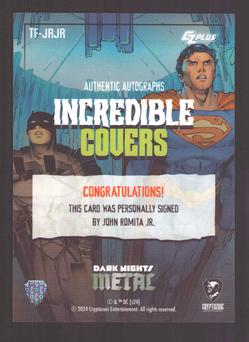 2024 CZX Dark Nights Metal Autograph Card John Romita Jr TF-JRJR - TvMovieCards.com