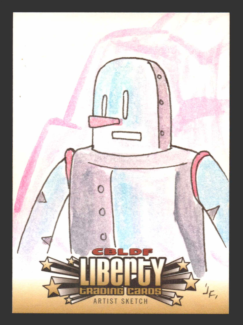 2011 Cryptozoic CBLDF Liberty Artist Sketch Card Bone by Jerry Fleming - TvMovieCards.com