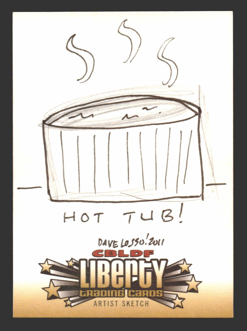 2011 Cryptozoic CBLDF Liberty Artist Sketch Trading Card by Dave Losso - TvMovieCards.com