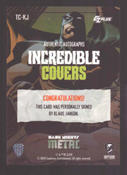 2024 CZX Dark Nights Metal Autograph Card Klaus Janson TC-KJ - TvMovieCards.com