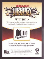 2011 CBLDF Liberty Artist Sketch Coraline Trading Card by Neil Gaiman - TvMovieCards.com