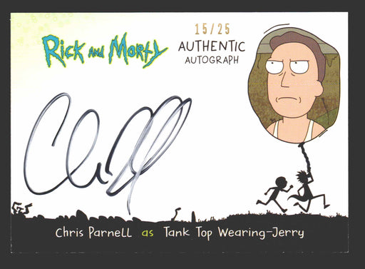 Rick and Morty Season 2 Chris Parnell as Tank Top Wearing-Jerry Autograph Card   - TvMovieCards.com