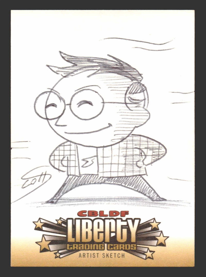 2011 Cryptozoic CBLDF Liberty Artist Sketch Card by Scott McCloud - TvMovieCards.com