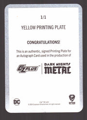 2024 CZX Dark Nights Metal Printing Plate Autograph Card Peter J. Tomasi BTMER-P - TvMovieCards.com