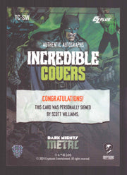 2024 CZX Dark Nights Metal Autograph Card Scott Williams TC-SW - TvMovieCards.com