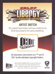 2011 Cryptozoic CBLDF Liberty Artist Sketch Card by Scott McCloud - TvMovieCards.com