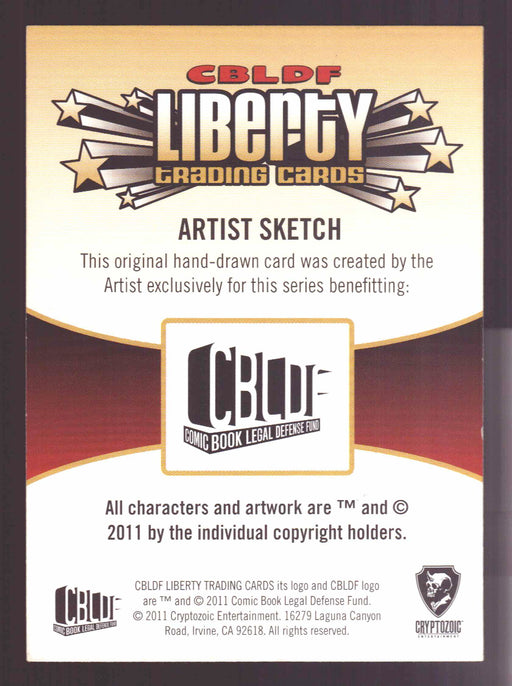 2011 Cryptozoic CBLDF Liberty Artist Sketch Card by Scott McCloud - TvMovieCards.com