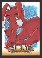 2011 CBLDF Comic Book Legal Defense Fund Liberty Artist Sketch Trading Card   - TvMovieCards.com