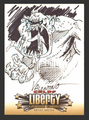 2011 Cryptozoic CBLDF Liberty Artist Sketch Card by Valentino - TvMovieCards.com