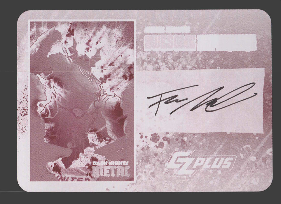 2024 CZX Dark Nights Metal Printing Plate Autograph Card Francis Manapul BTMER-FM