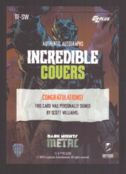 2024 CZX Dark Nights Metal Autograph Card Scott Williams TF-SW - TvMovieCards.com